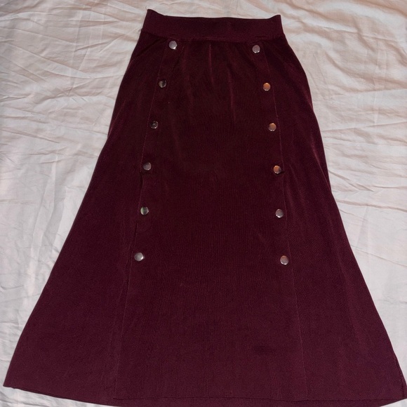 Zara skirt elegant wine color🫶🏻(0039) - Picture 8 of 8